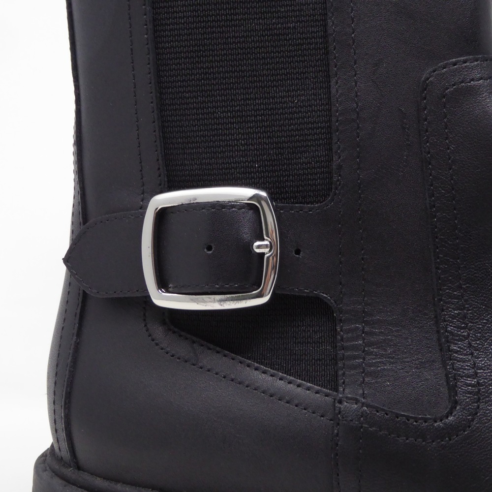 Marc Fisher Dacilla Womens Boots Black Leather Platform Chelsea Buckle 6.5 - Picture 3 of 11